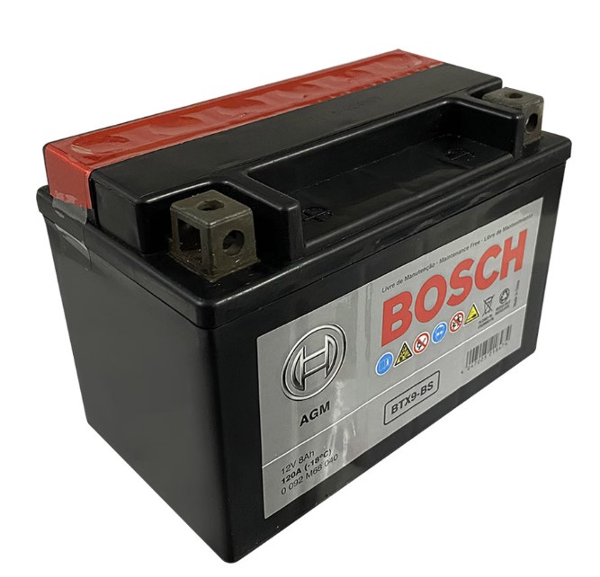 Bateria Moto Btx9 Bs Ytx9 Bs Bosch 8 Ah Bosch Construherramientas 8931